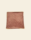 Rose Gold & Brown Silk Cushion Cover