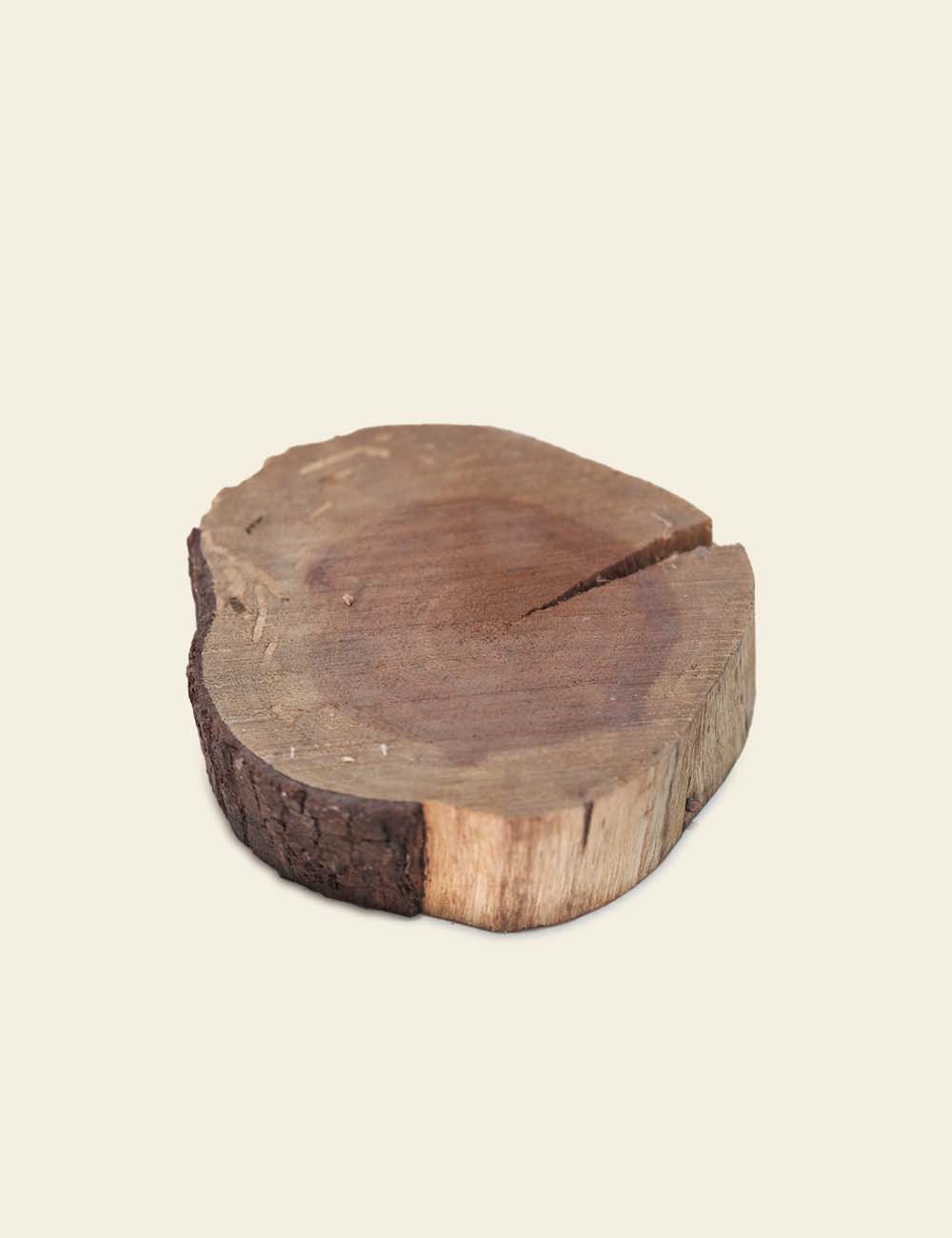 Round Natural Wood Slab