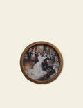 Round Wood Photo Frame