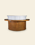 Round Wooden Bar Table