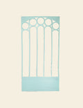 Sky Blue Door Jali Prop