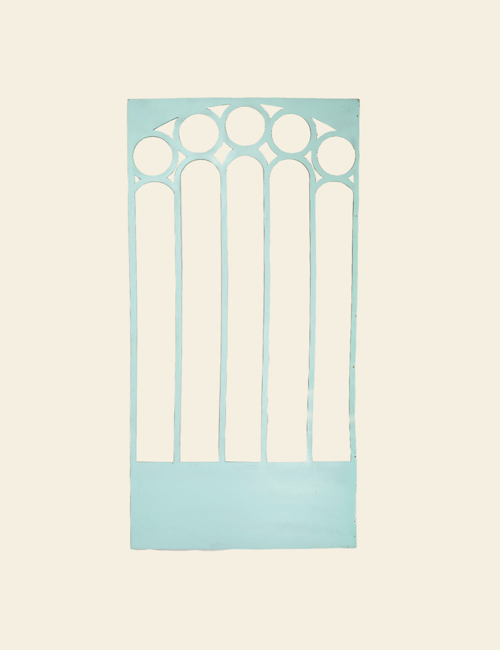 Sky Blue Door Jali Prop