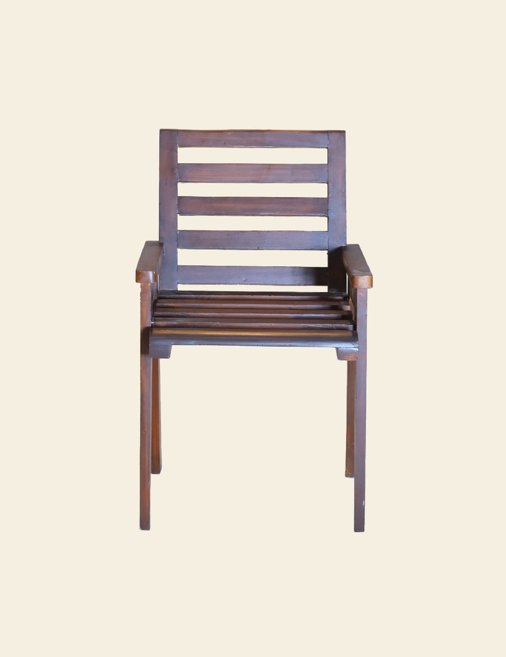 Slatted Wooden Armchair