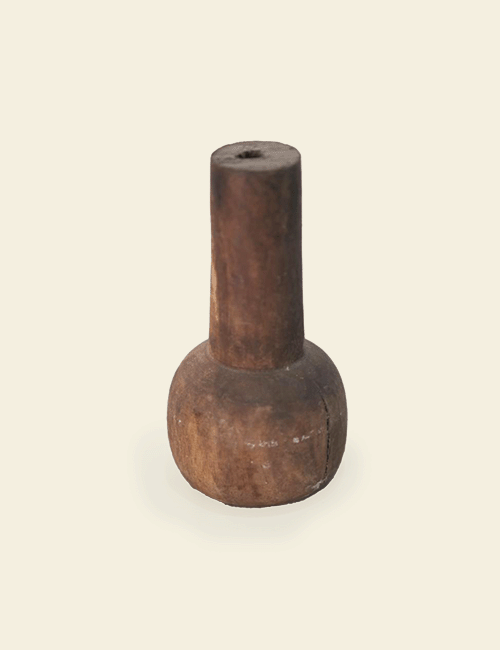 South African Wooden Mallet Vase