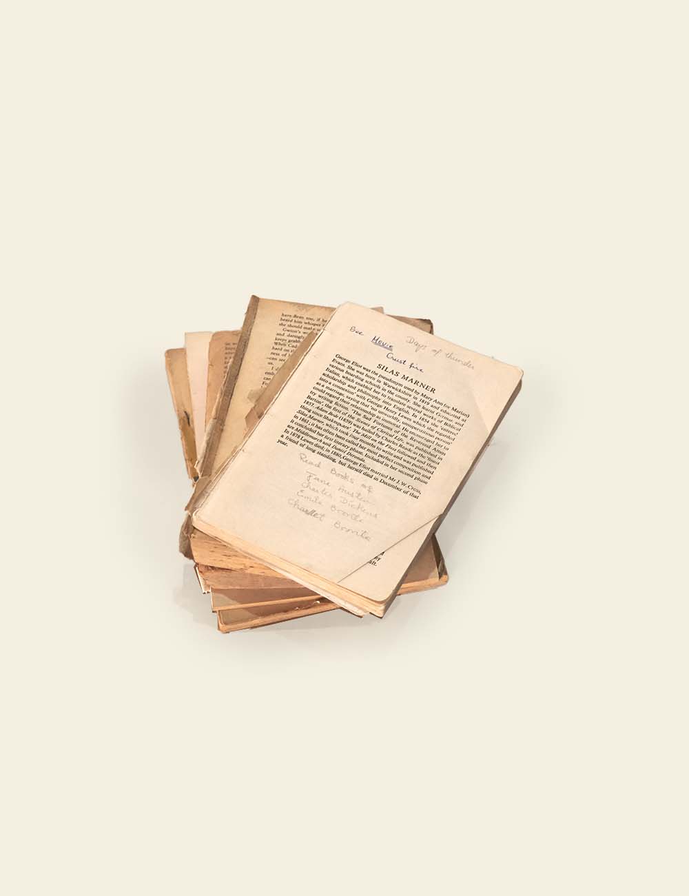Stack of Vintage English Books & Papers (Set 01)
