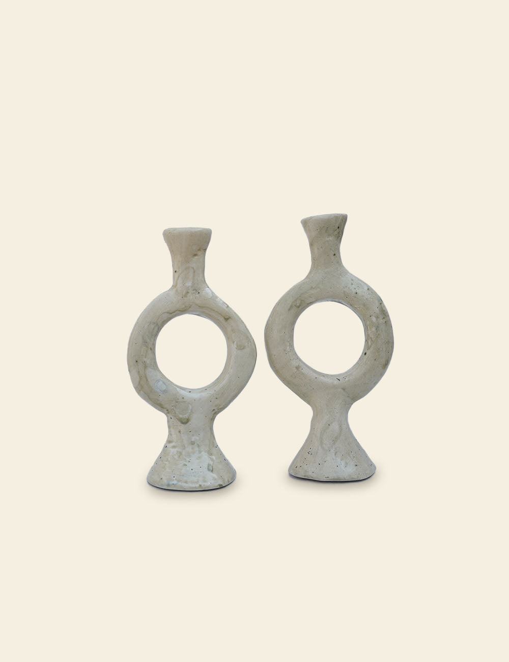Stoneware Candleholder