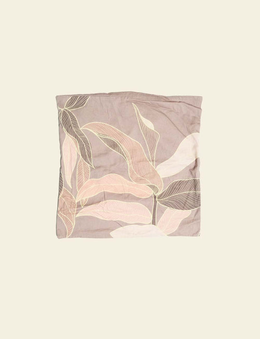 Tea Pink Floral Silk Cushion Cover