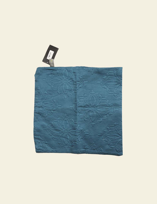 Teal Poly-Cotton Cushion Cover
