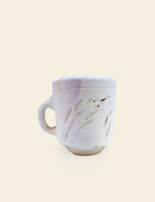 White Terracotta Clay Mug