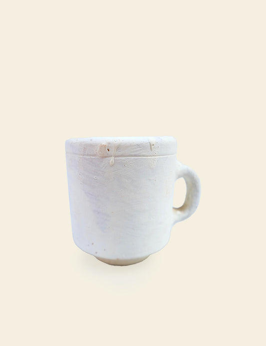 Terracotta White Clay Mug