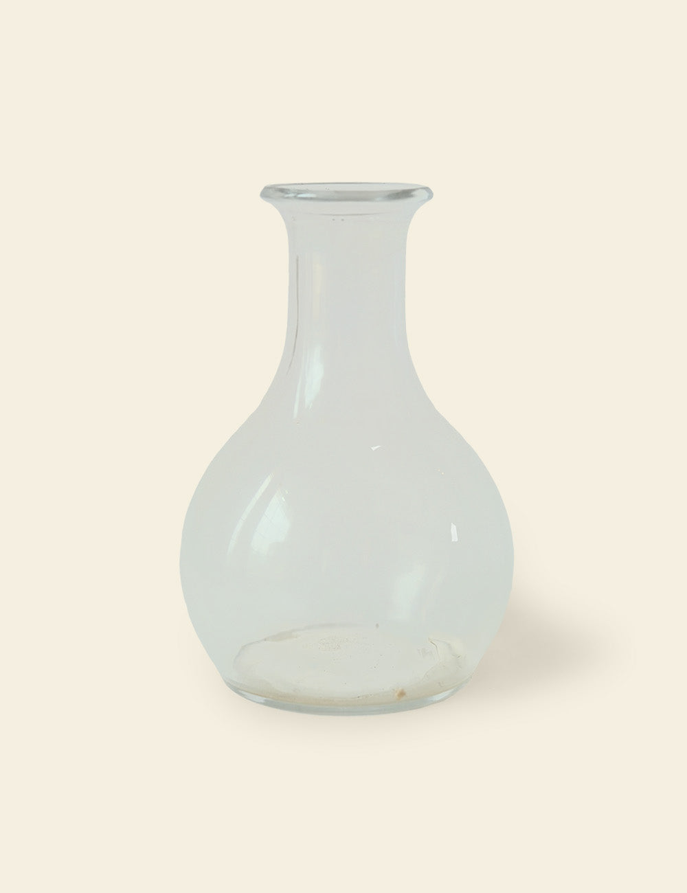Transparent Round Glass Flask