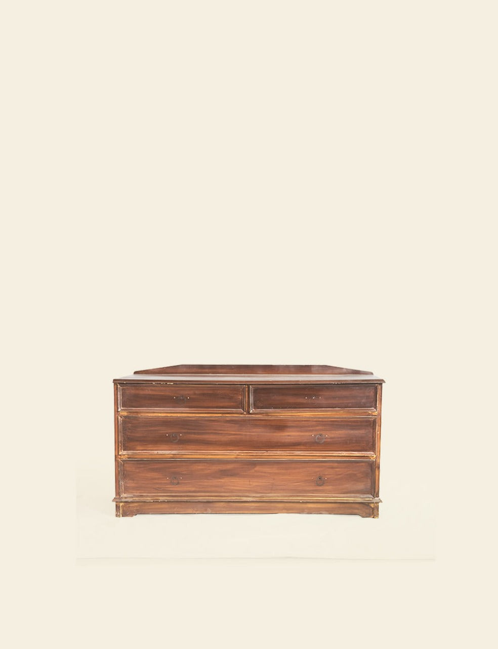 Tuscan Chestnut Wood Drawer Console