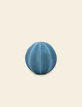 Velvet Pumpkin Pouf in Royal Blue