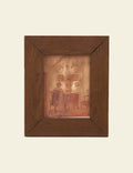 Vintage Brown Painting Print in Wooden Frame