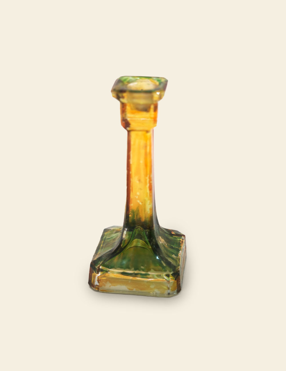 Vintage Carnival Glass Candle Holder