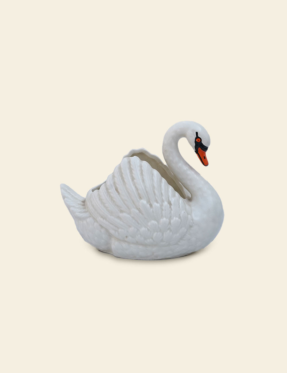 Vintage Ceramic Swan Vase