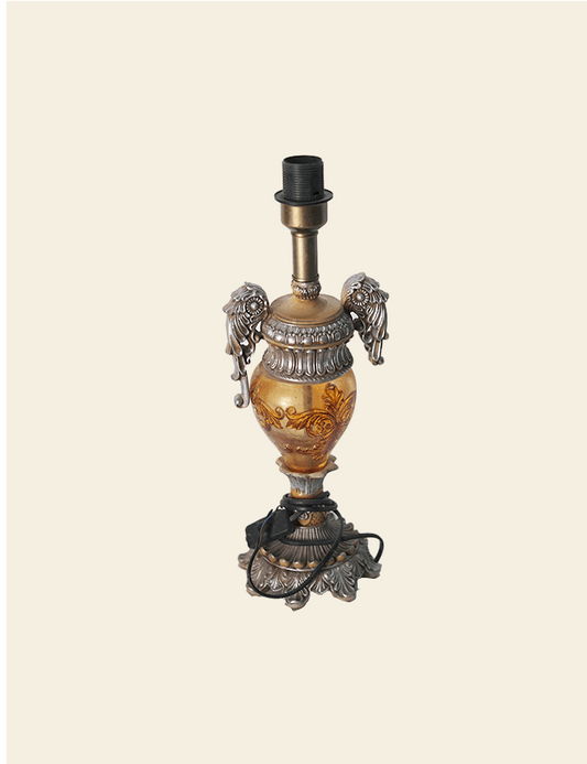 Vintage Golden Yellow Angel Lamp