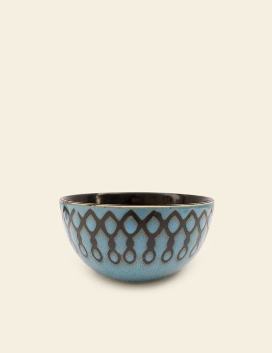 Vintage Green Stoneware Bowl