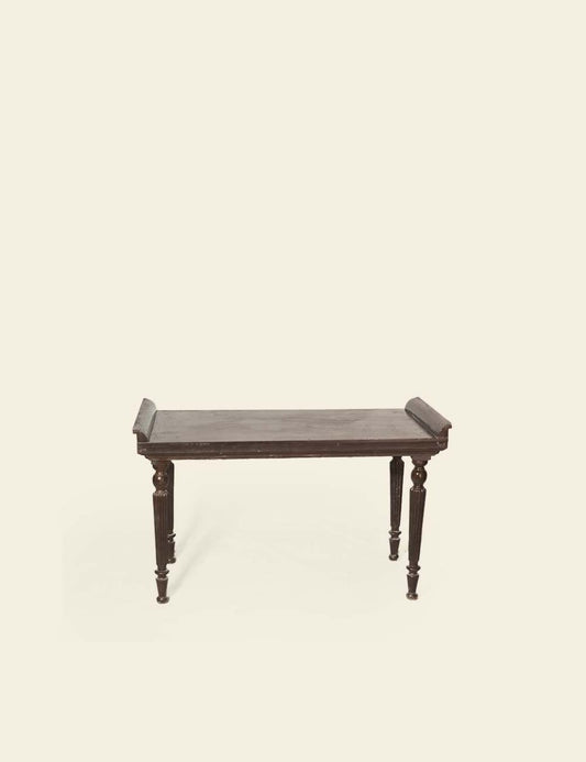 Vintage Painted Turned Leg Table
