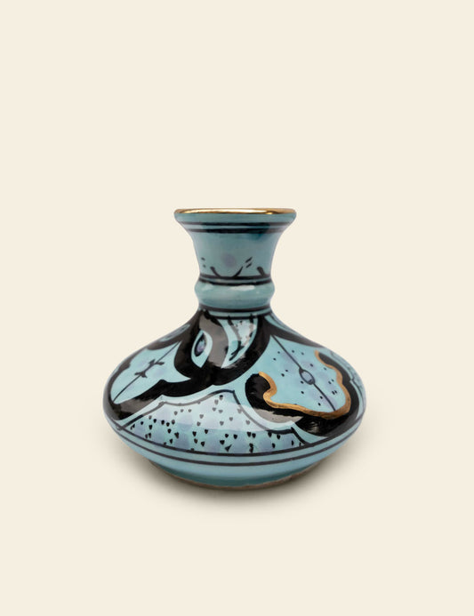 Vintage Tunisian Gold Details Vase