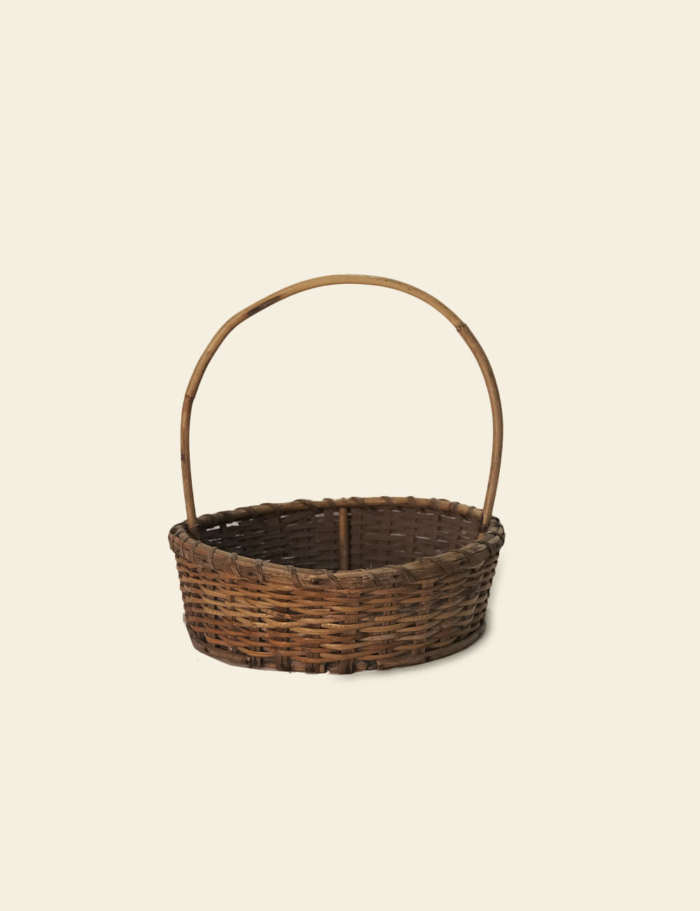 Vintage Wicker Handle Basket