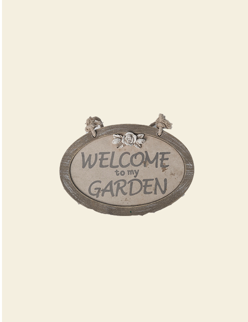 Welcome Wooden Name Plate