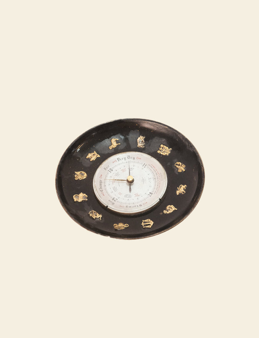 Antique Wheel Barometer