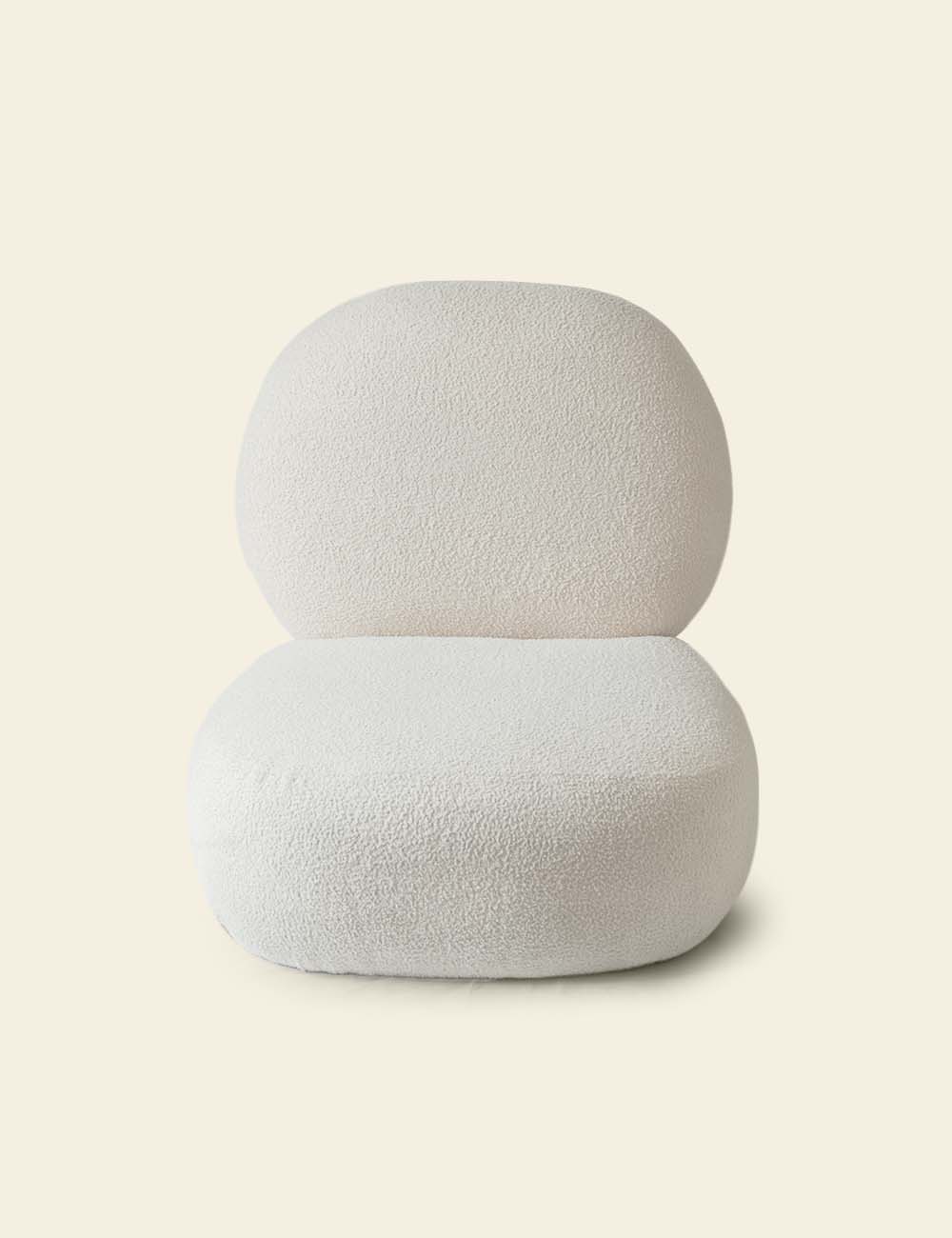 White Bouclé Chair