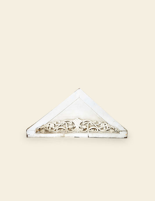 White CNC Wood Crown