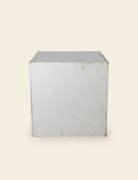 White Cubic Pedestal