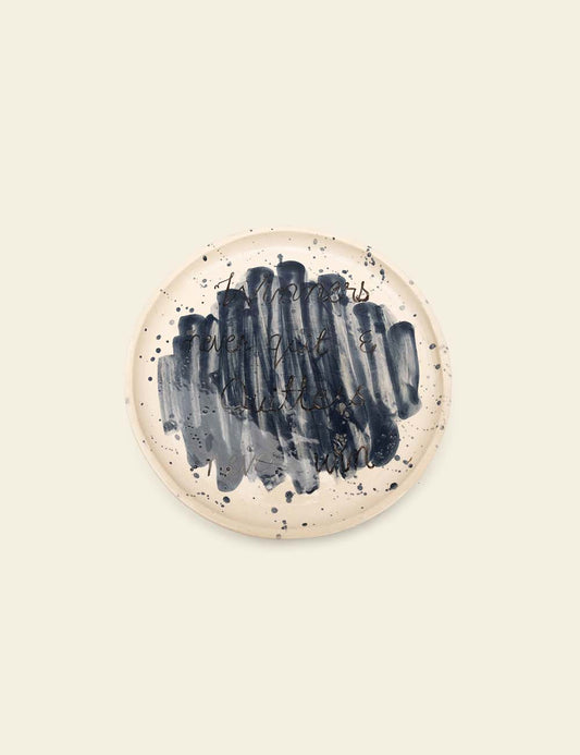 White Flat Ceramic Plate