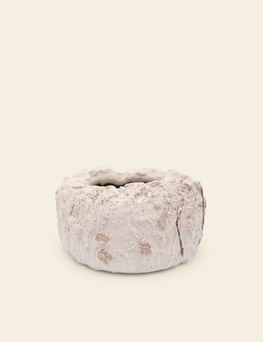White Pottery Round Ashtray
