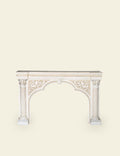 White Wooden Fireplace Frame