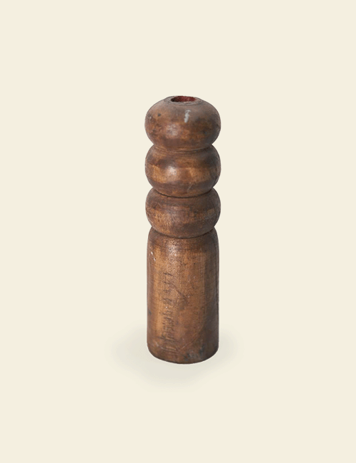 Wooden 3-Barrel Candle Holder Prop
