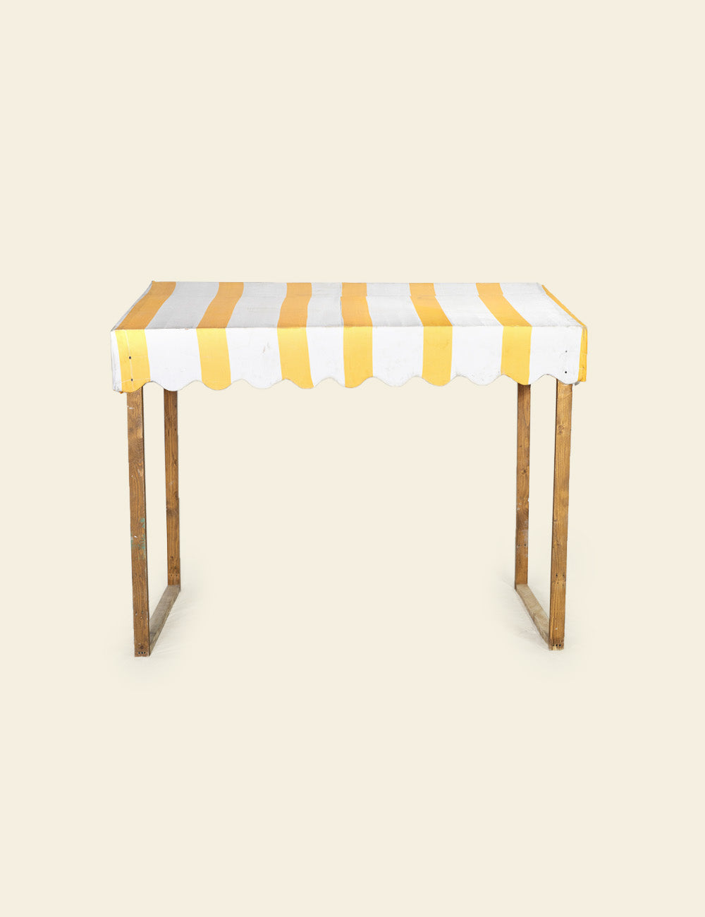 Yellow & White Stripes Market Stall