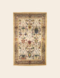 Yellow Beige Multi Botanical Rug