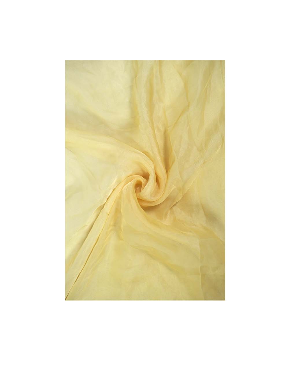 Yellow Organza Fabric