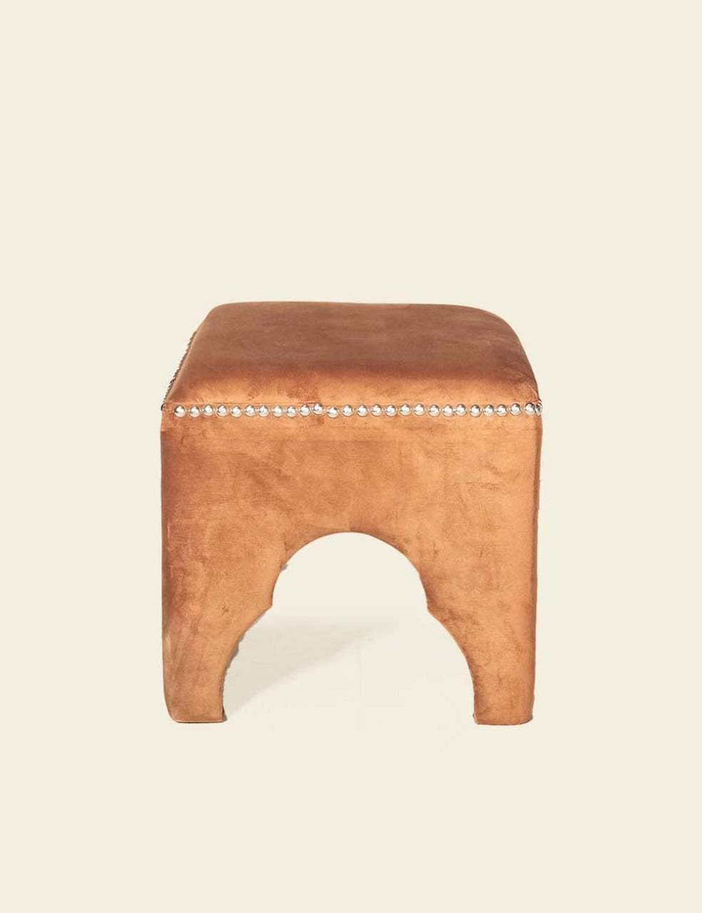 Zentique Willem Orange Cubic Stool